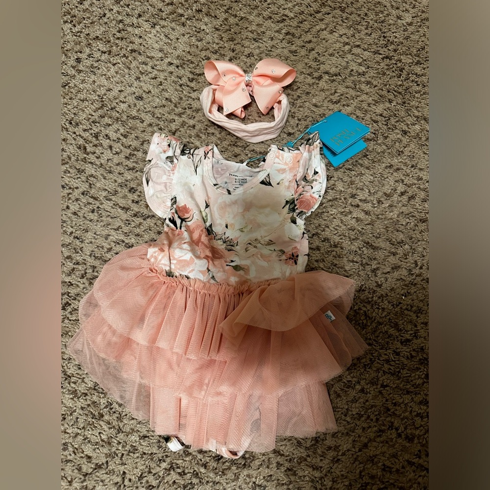 Posh peanut dress and headband